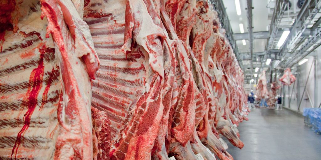 Export of beef beefing records in the month prior to the tariff