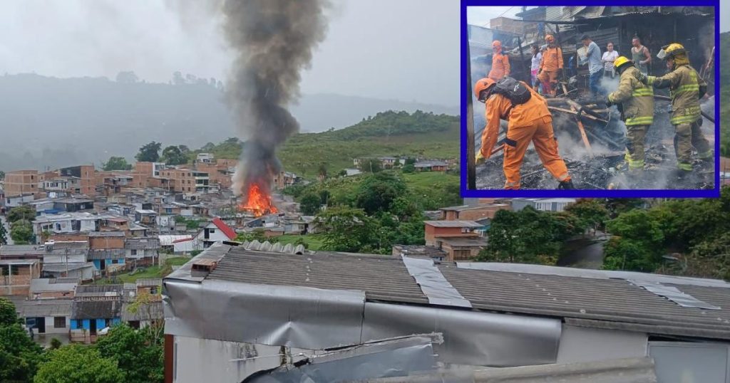 Fire in Pereira neighborhood left at least 35 affected families