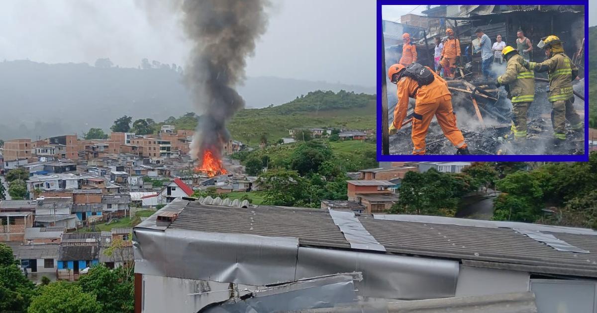 Fire in Pereira neighborhood left at least 35 affected families