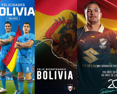 Football clubs pay tribute to Bolivia for the Bicentennial Patrio