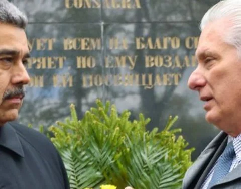 Nicolás Maduro y Miguel Díaz-Canel