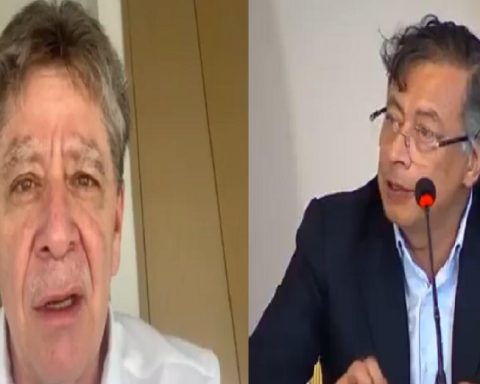 Grab between President Gustavo Petro and union leader Bruce Mac Master