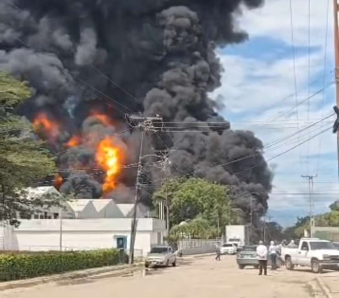 Great fire was recorded in the Guayos