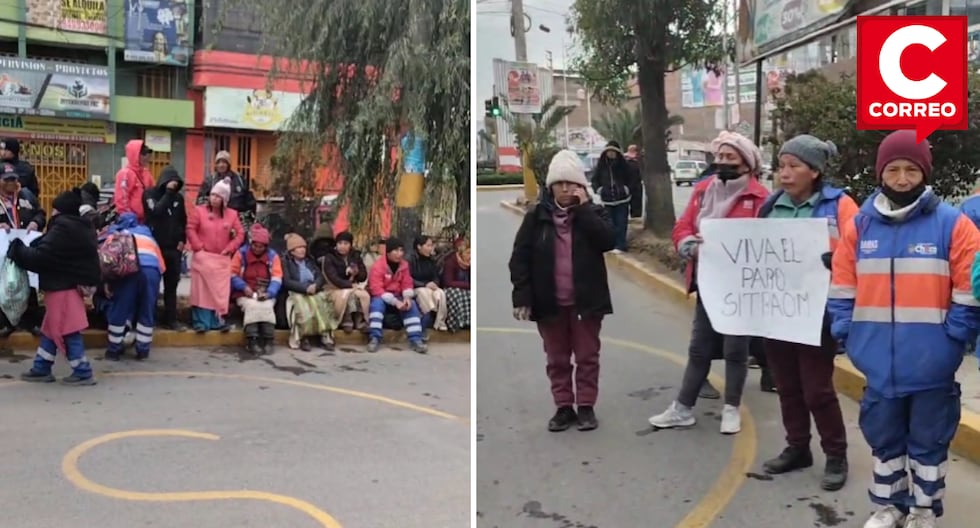 Huancayo: Workers The Municipality of Chilca protest the breach of collective agreements