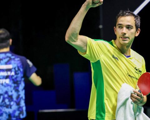 Hugo Calderano disputes vacancy in the semifinal in Foz do Iguaçu