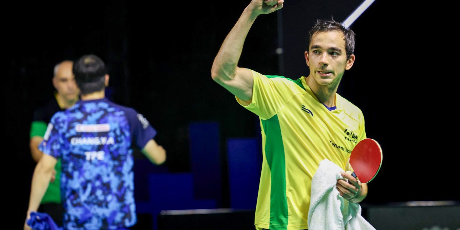 Hugo Calderano disputes vacancy in the semifinal in Foz do Iguaçu