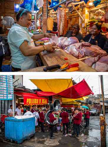 In the San Juan Pantlán meat market, insecurity and chaos reign