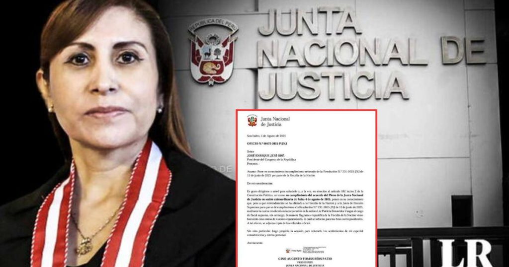 Jnj insists on replenishing Patricia Benavides as Supreme Prosec