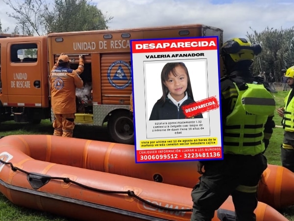 Millionaire reward increases to find Valeria, missing girl for three days in Cundinamarca