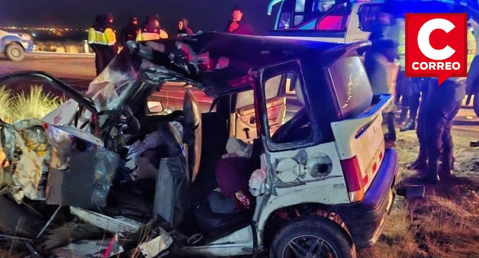 Pasco: Front shock between bus and car leaves 4 deaths in Huayllay