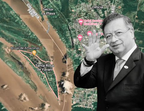 Gustavo Petro accused Peru of taking part in his territory, but Government rejected his statements. Photo: Composition/LR