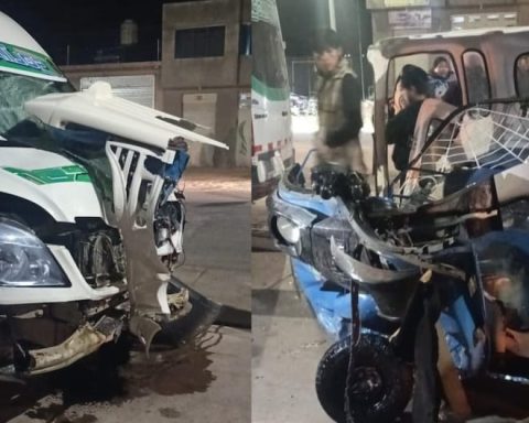 Puno: Mototaxi and Minivan shock left a deceased on the Juliaca-Huancané road