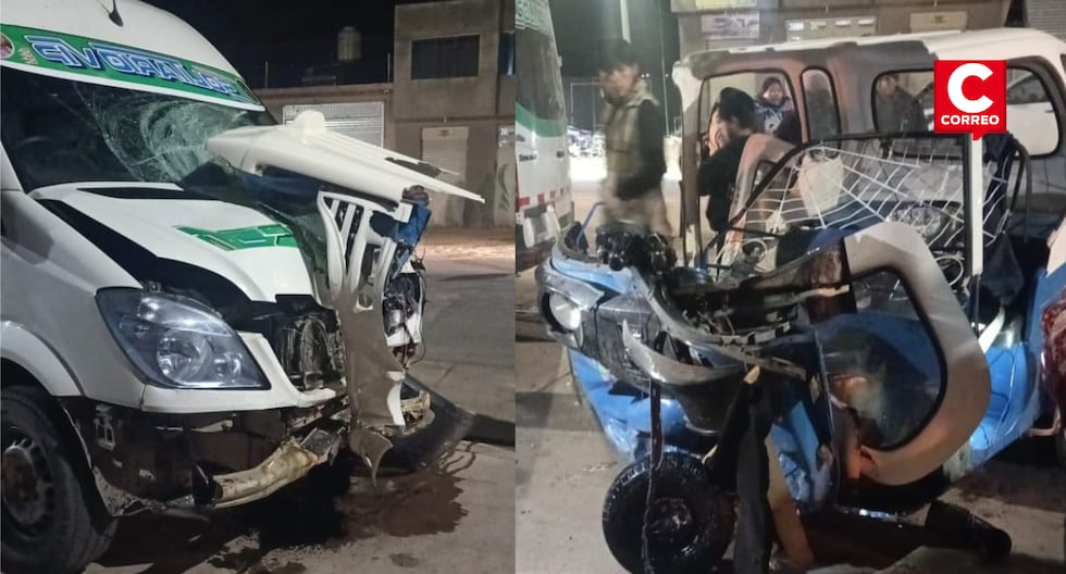 Puno: Mototaxi and Minivan shock left a deceased on the Juliaca-Huancané road