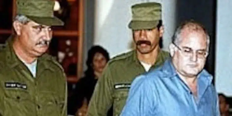 Otto René Rodríguez Llerena durante el juicio en su contra