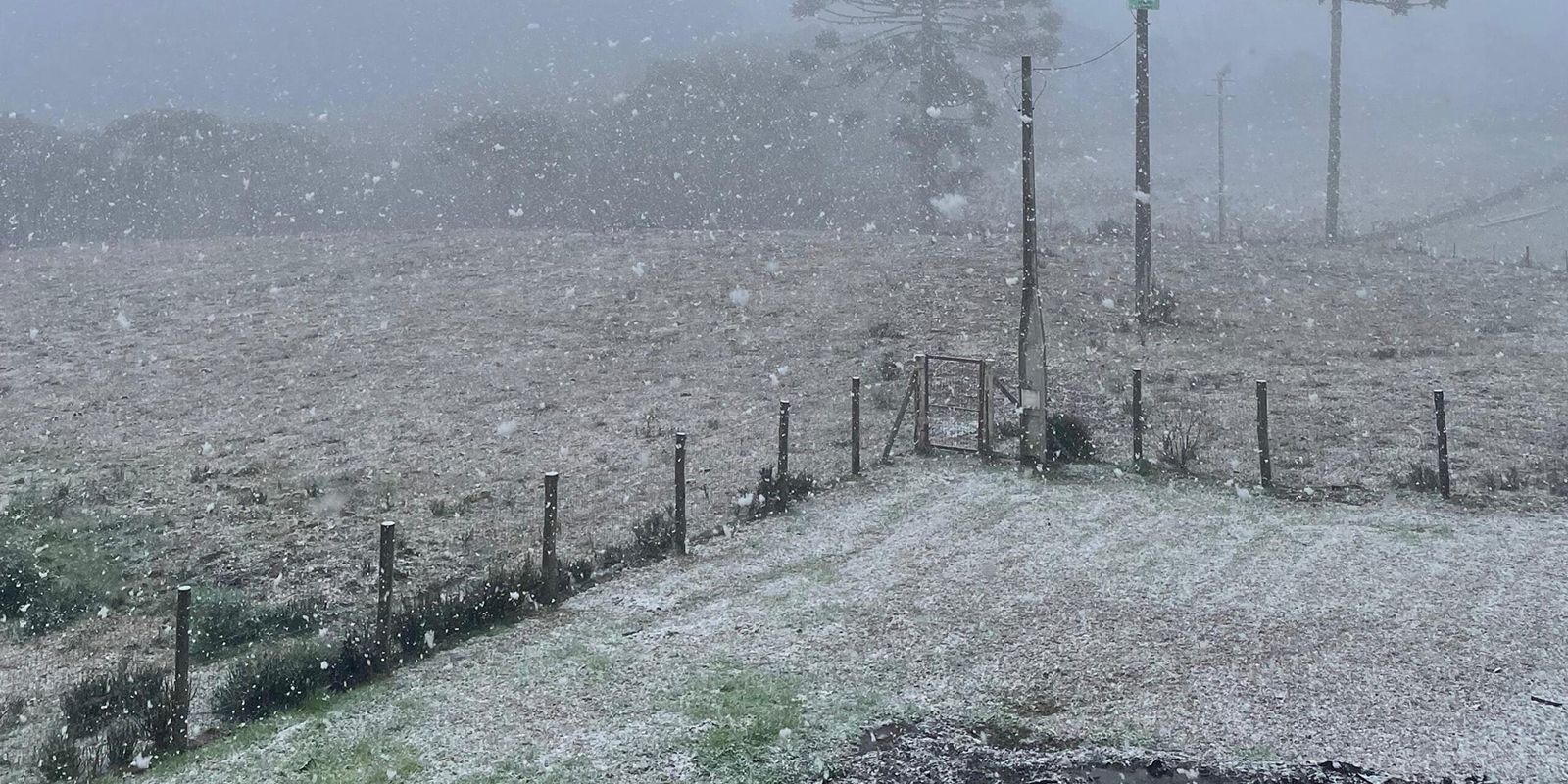 Rio Grande do Sul records snow in some locations