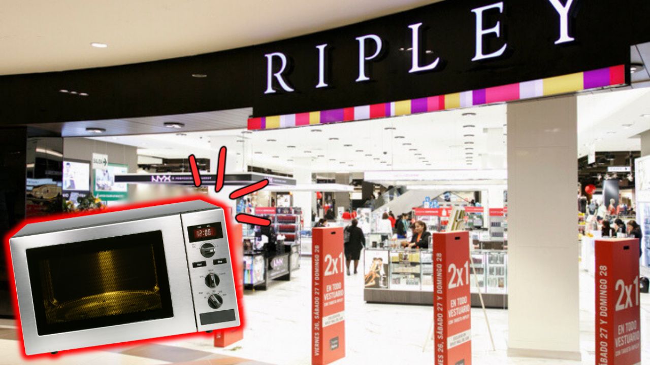 Ripley finishes powerful 27 -liter LG microwaves of easy cleaning and with up to 60% discount