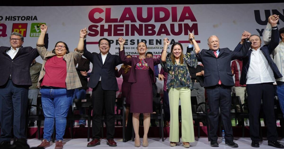 SHEINBAUM ELECTORAL REFORM PUT ALLANCE WITH PVEM AND PT FOR 2027