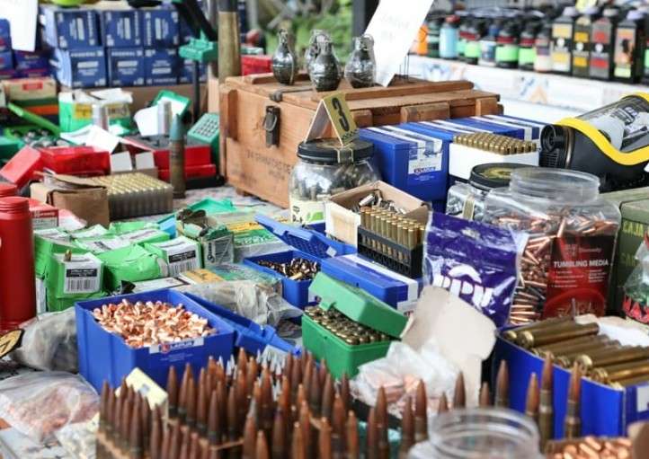 Security agencies seized new high caliber weapons