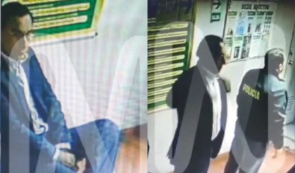 Sitting and walking from one place to another: this was Vizcarra in a PJ room after prison order