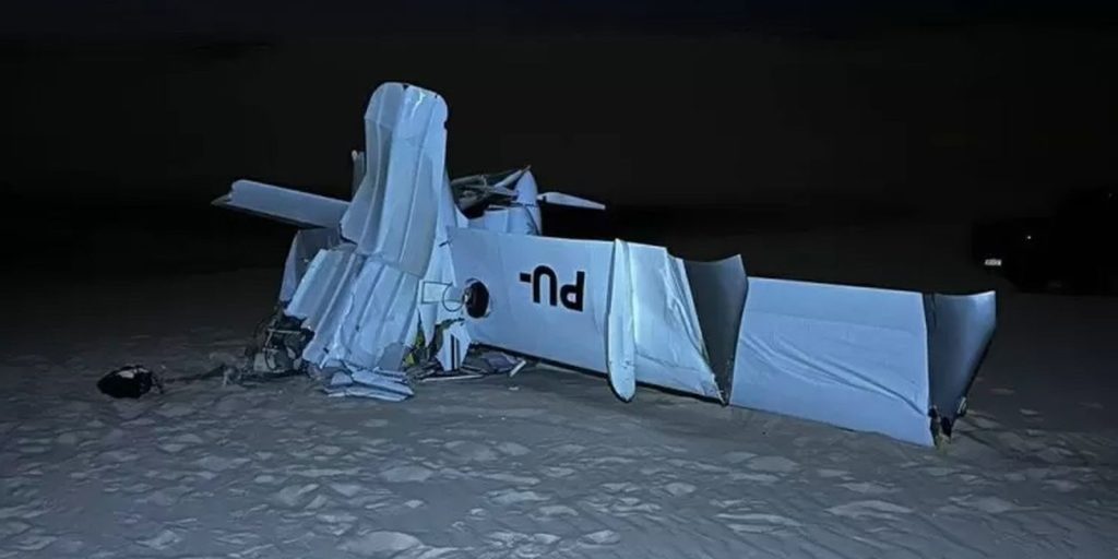 Small plane crashes in the Maranhenses Lençóis and leaves two dead