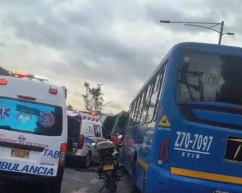 These are the streets paralyzed by Av. Boyacá Av.