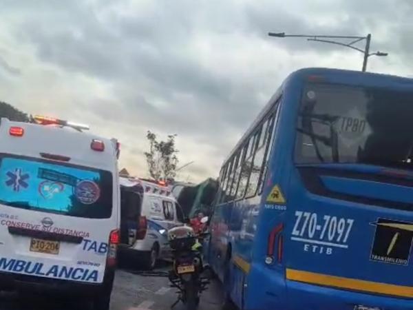 These are the streets paralyzed by Av. Boyacá Av.