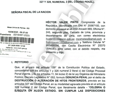 They present a criminal complaint against politician Daniel Quinteros for the Flag of Colombia in Santa Rosa
