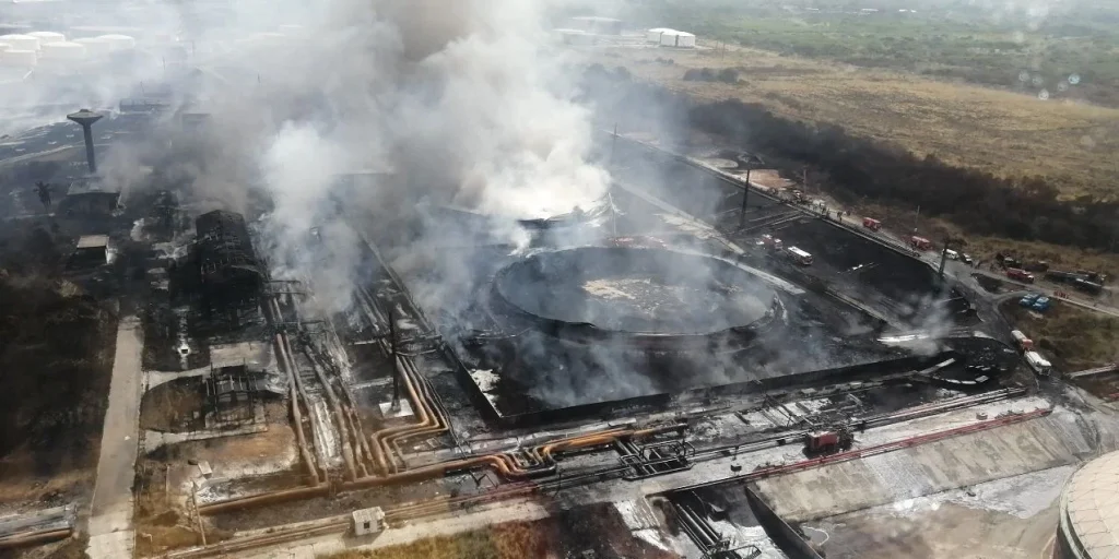 Así quedó la Base de Supertanqueros de Matanzas tras el incendio iniciado el 5 de agosto de 2022