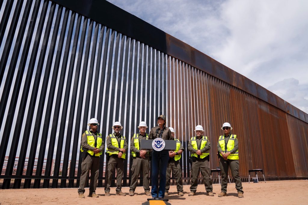 Trump commands the border wall to be painted black to raise the metal temperature and hinder the crosses