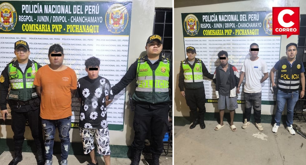Two criminal bands fall in Pichanaqui: they stole motorcycles and cell phones