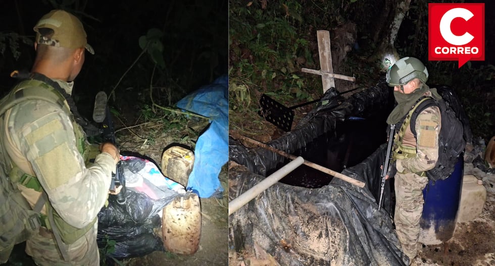 VRAEM: Army and PNP destroy drug laboratory in Río Tambo