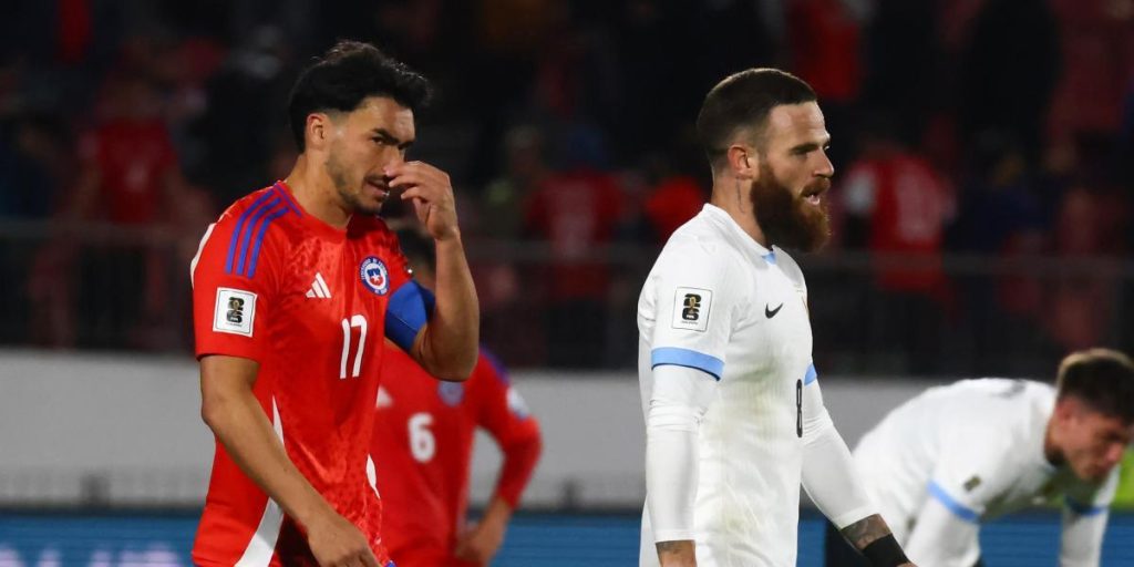 0-0: Chile, last and third consecutive time outside a World Cup