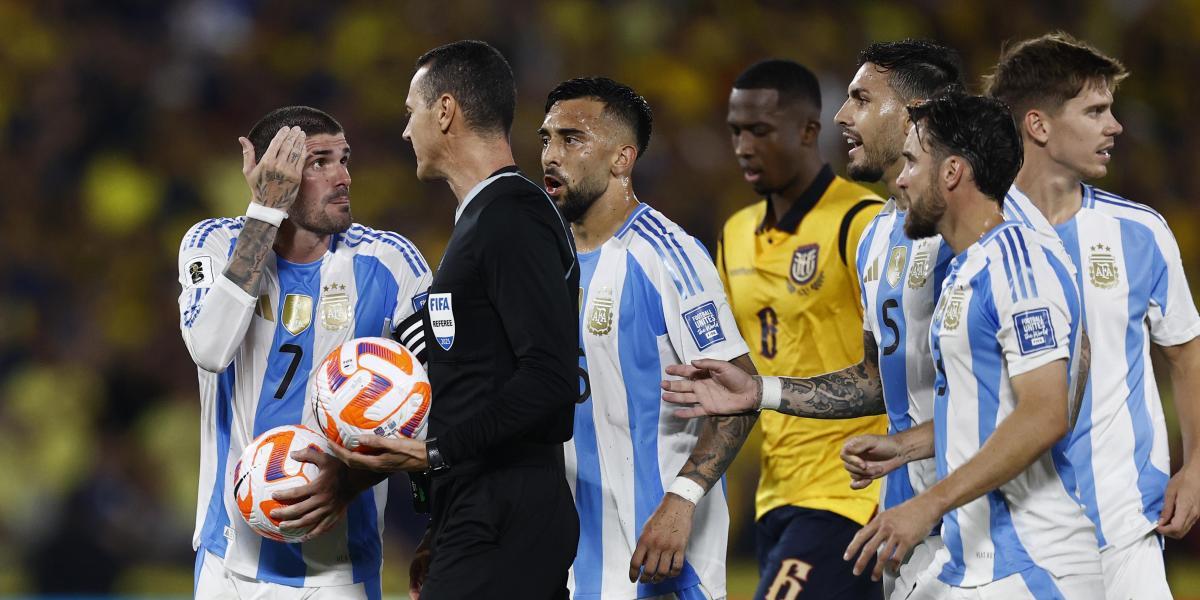 1-0: Argentina, without Messi, closes the qualifiers with a controversial defeat