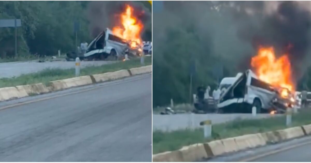 15 people die after a road clash from Yucatán