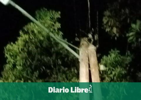 38 thousand customers without electric power in Cibao for winds