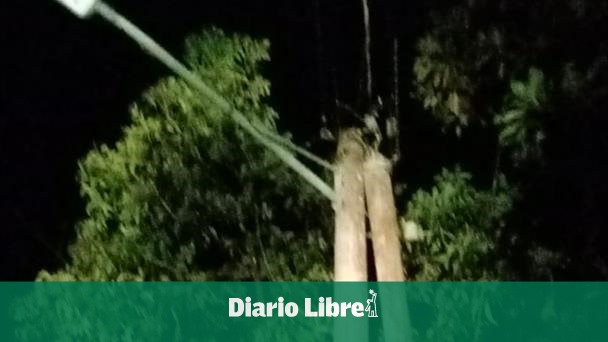 38 thousand customers without electric power in Cibao for winds
