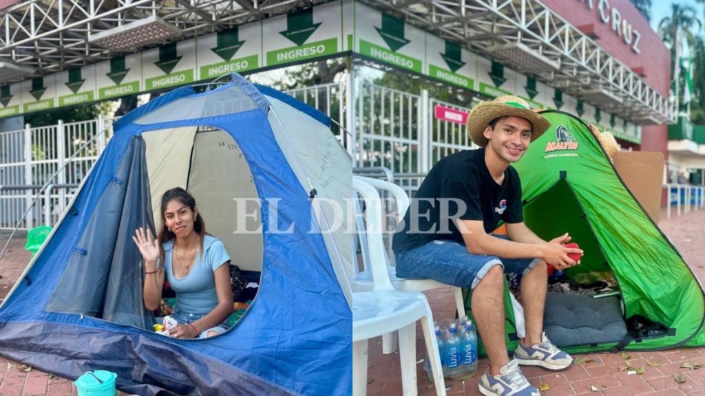 A young mother and a university student want to be the first to enter the Expocruz 2025