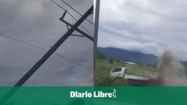 Accident demolishes post and leaves communities without energy in San Juan