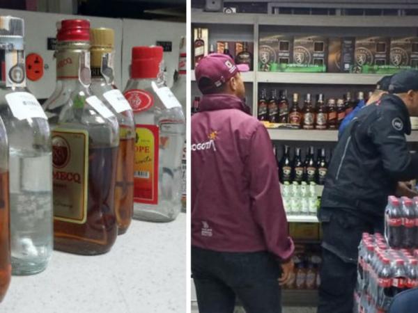 After inspection, bar suspends in Bogotá for having bottles with adulterated liquor