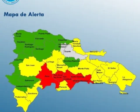 ¡Atención! COE mantiene 29 provincias y al Distrito Nacional en alerta por lluvias y ráfagas de viento