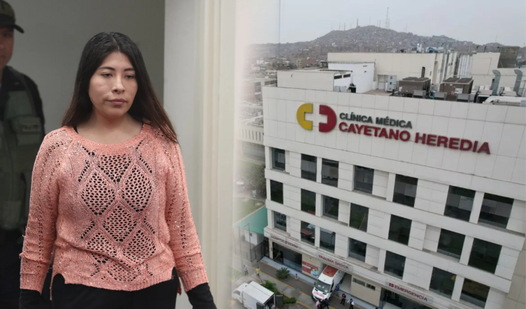 Betssy Chávez was transferred to Cayetano Heredia Clinic after presenting signs of dehydration
