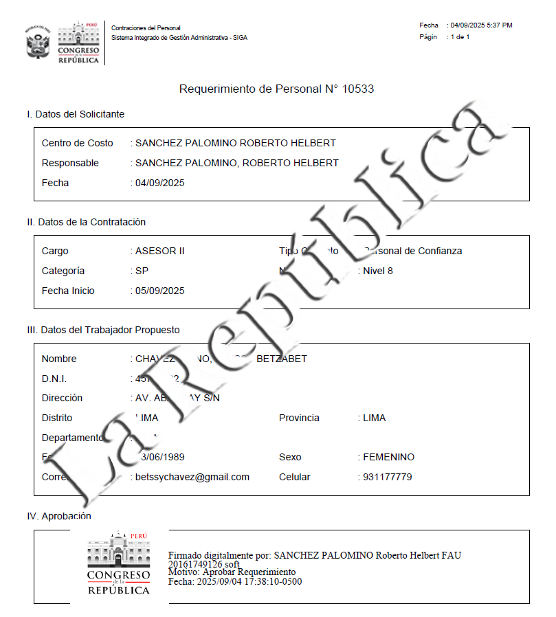 Betssy Chávez will bring process to freedom: Prosecutor's Office gave up request to prolong pretrial detention