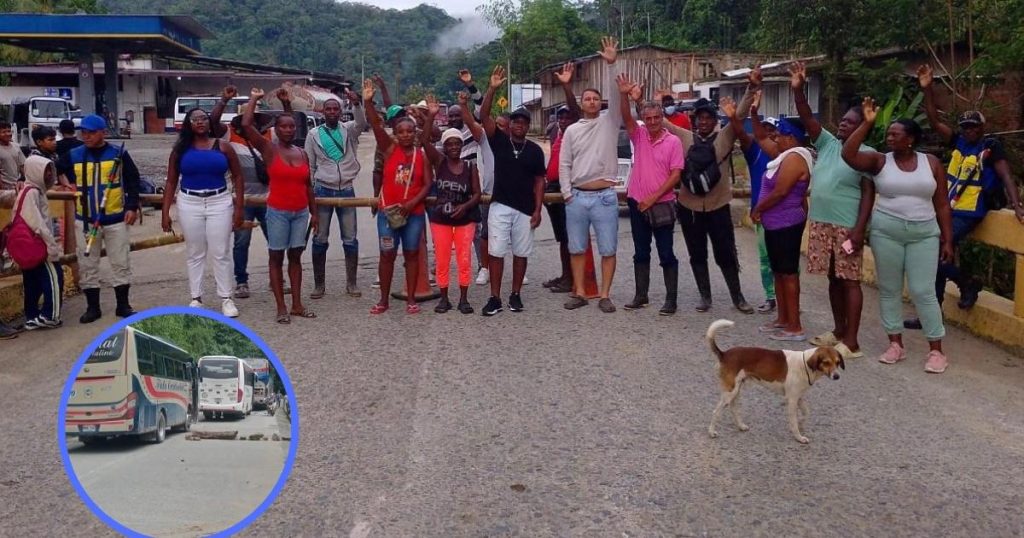 Blocking in the Pan -American between Risaralda and Chocó complete almost a week