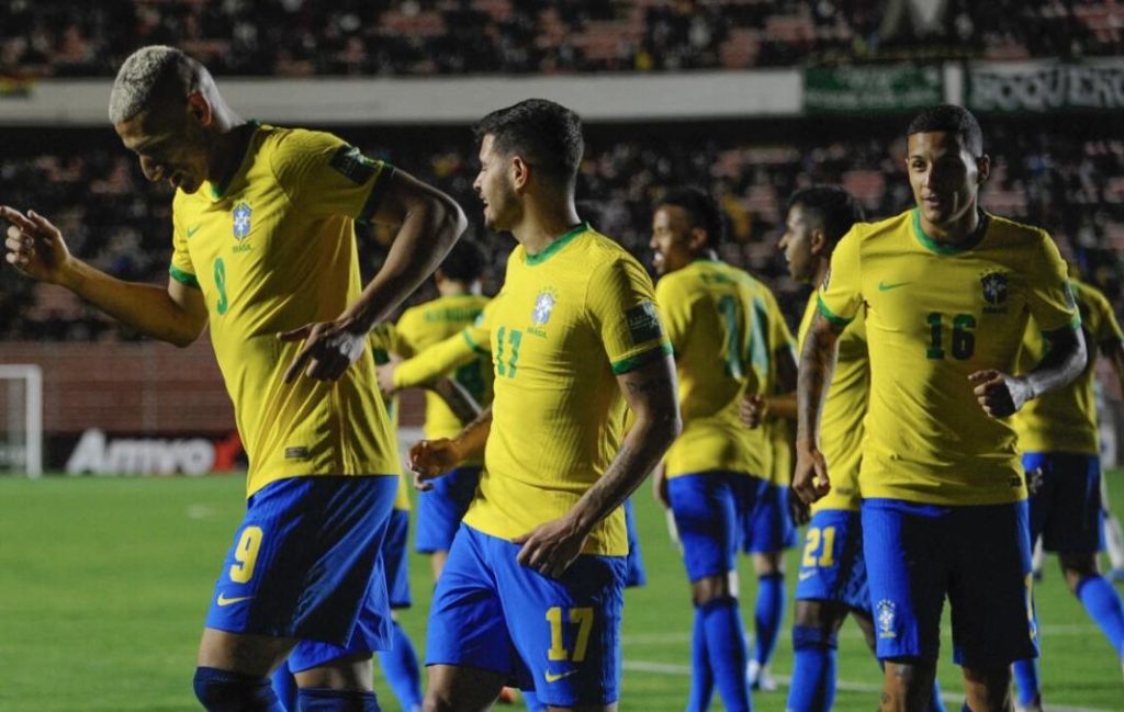 Brazil has the scorers from 0-4 to Bolivia from 2022 in La Paz