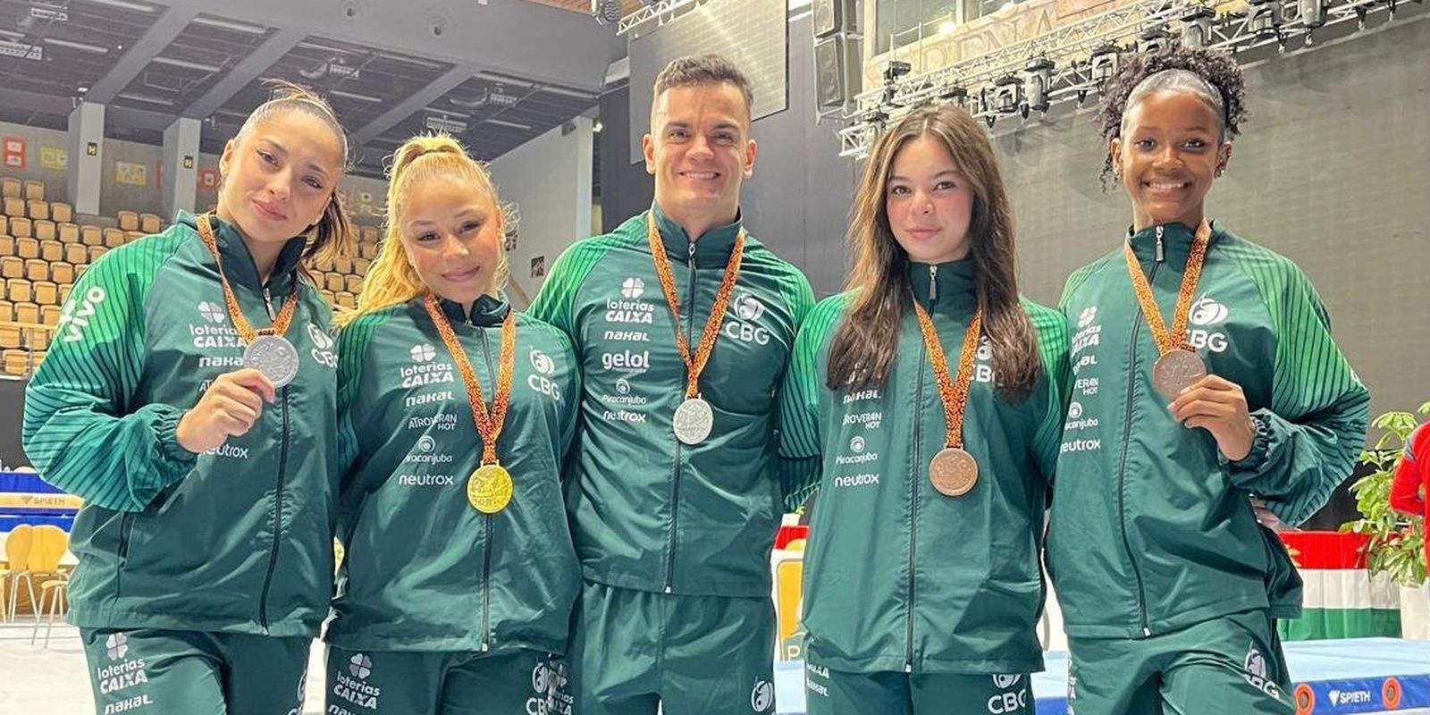 Brazilian gymnasts end Hungary competition with five podiums