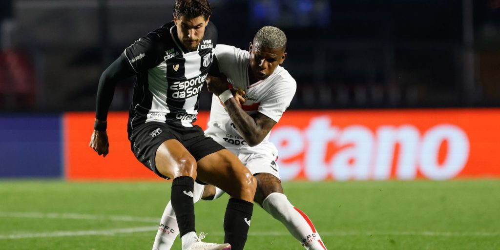 Ceará defeat São Paulo at the end of the 25th round of the Brazilian