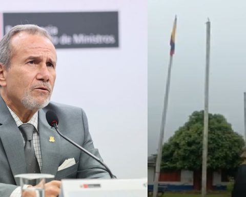 Chancellor Elmer Schialer: Army withdrew Colombian flag raised in Loreto and complaint was made