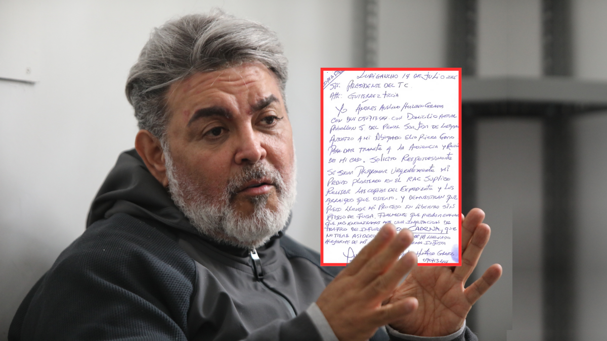 Chibolín sent a letter to the TC to cancel his preventive detention "Without escape risk"