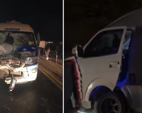 Combi driver escaped after mortal clash in the oroya