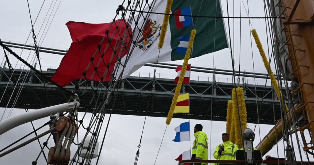 Cuauhtémoc ship returns to New York after sea tests